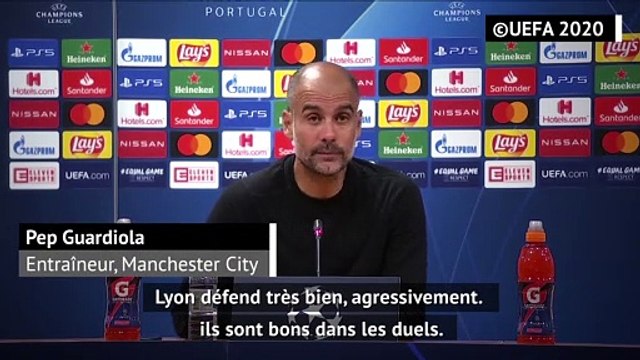 Quarts - Guardiola : Lyon est un équipe extraordinaire