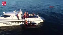 Zonguldak'ta koyda mahsur kalanlar sahil güvenlik ekiplerince kurtarıldı