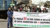 Los comerciantes colombianos exigen el fin del confinamiento