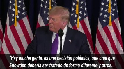 Trump dice que se plantea indultar a Edward Snowden