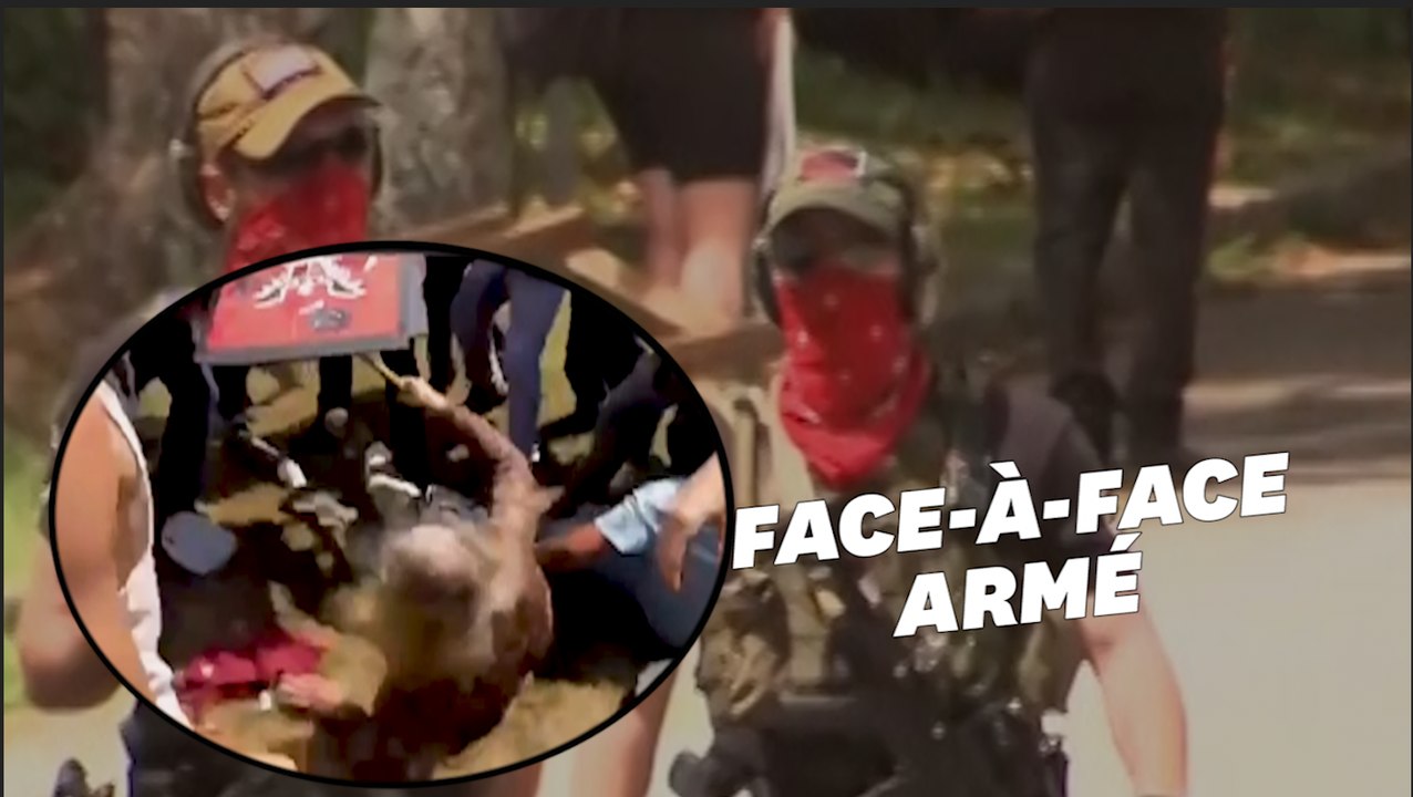 Accrochage violent entre manifestants Black Lives Matter et militants d'extrême droite