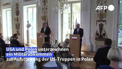 USA und Polen unterzeichnen Abkommen zur Entsendung von 1000 US-Soldaten