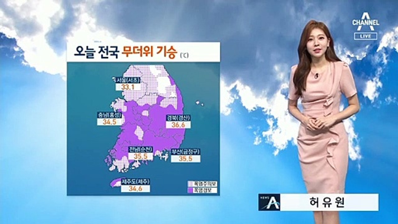 [날씨]내일도 찜통더위 기승…한낮 서울 33도·대구 37도