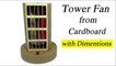 DIY Tower Fan from Cardboard | How to Make A Tower Fan | Cardboard Tower Fan Cooler | Creative Ideas with Cardboard