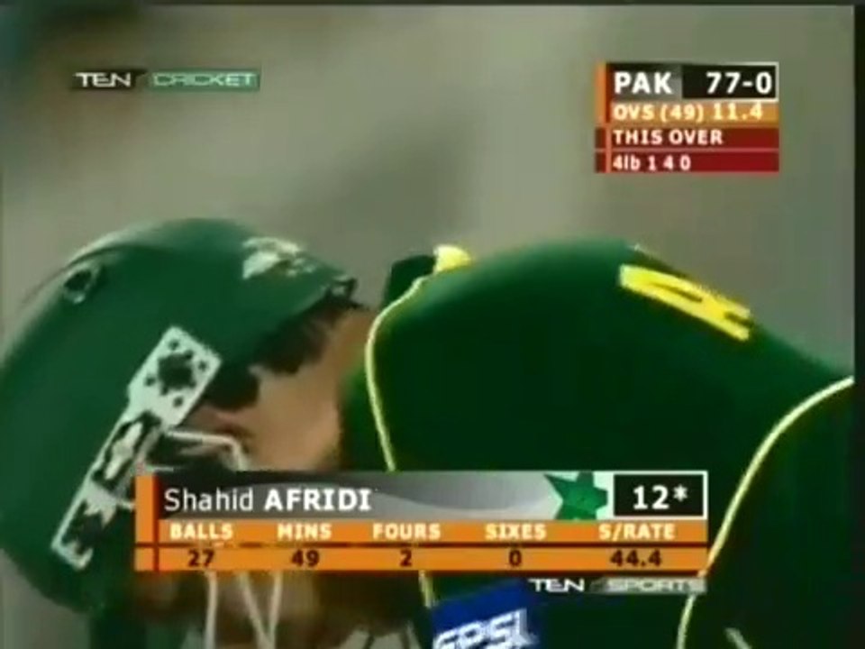 Shahid Afridi Official 8 Sixes vs New Zealand Sharjah 2002