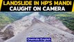 Landslide occurs in Himachal Pradesh's Mandi, caught on camera | Oneindia News
