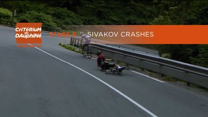 Critérium du Dauphiné 2020 - Étape 5 / Stage 5 - Sivakov chute / Sivakov crashes