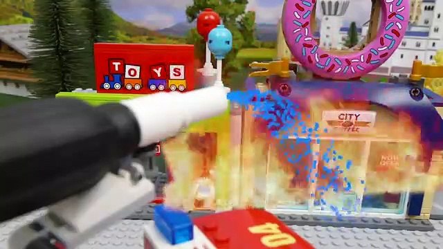 LEGO Fire Truck, Police Car and Experimental Cars _ Toy Vehicles for Kids _ Cars