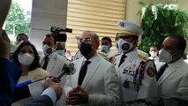 Video: Así salió y eso dijo Danilo Medina al salir del Congreso tras entregar banda presidencial a Luis Abinader