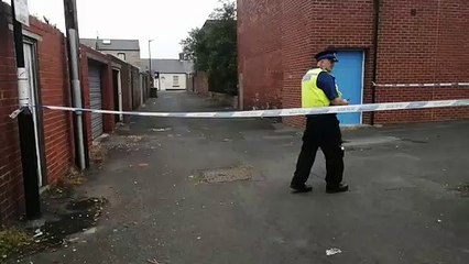 Police cordon at Kings Place in Millfield following suspicious package discovery