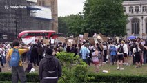 Hundreds of students demonstrate in London against A-Level markdowns
