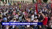 Biélorussie: plusieurs milliers de manifestants à Minsk contre la réélection du président Alexandre Loukachenko