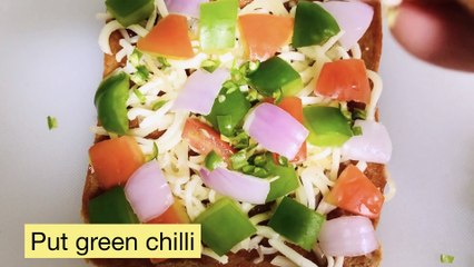 Bread Pizza at Home | crispy Bread pizza | veggie Bread pizza