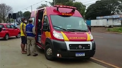 Mulher engasga durante o almoço e precisa dos cuidados do Siate no Bairro Claudete