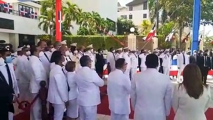 Llegada del presidente Danilo Medina al Congreso Nacional