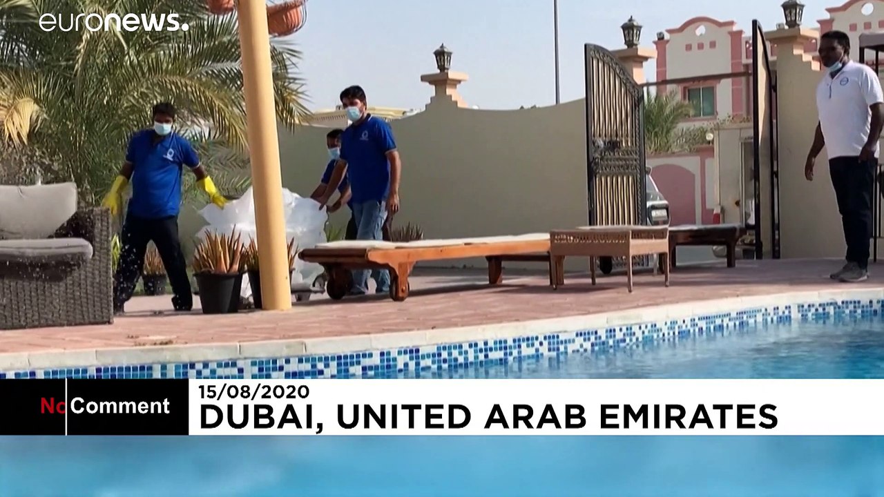 Eis für den Swimmingpool in Dubai