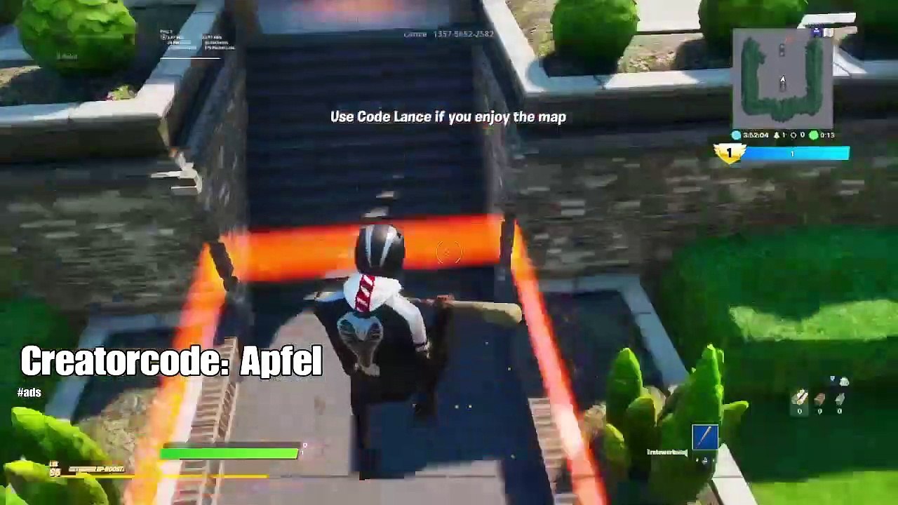 *30 levels* default deathrun played by apfel *new* | - fortnite creative