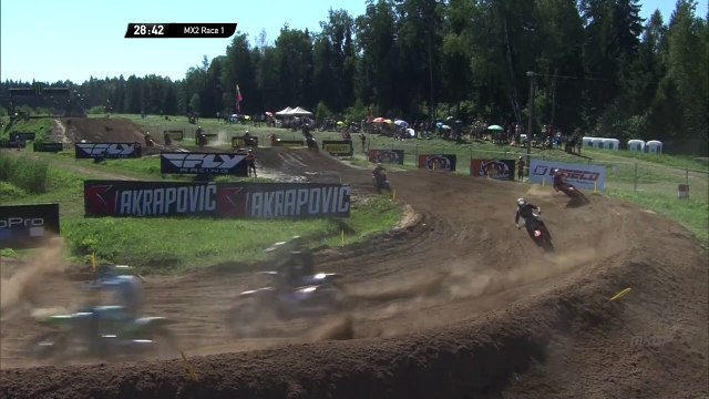 Beaton crash - MX2 Race 1 - MXGP of Kegums 2020