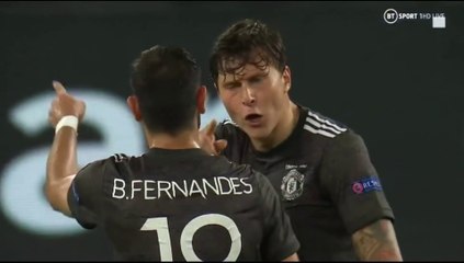 Video of Bruno Fernandes and Victor Nilsson Lindelof fight