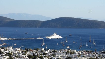 Mega yat 'Scheherazade' Bodrum'a demirledi - MUĞLA