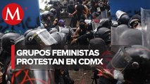 Contingente llega a la Glorieta Insurgentes para exigir justicia por el feminicidio de Mari Chuy