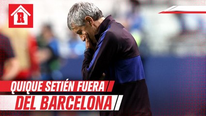 Bartomeu confirmó la salida de Quique Setién del banquillo blaugrana