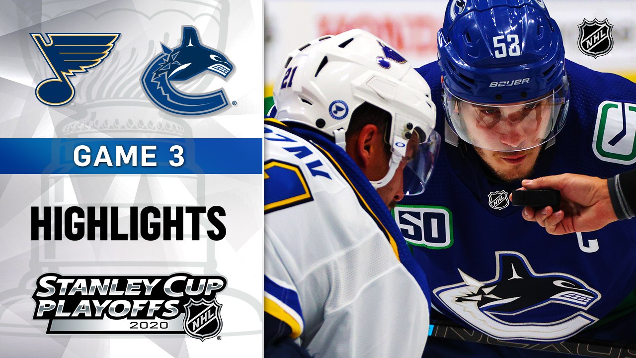 NHL Highlights | Blues @ Canucks 8/16/2020
