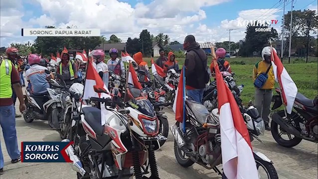 Komunitas Motor Gelar Konvoi Merah Putih