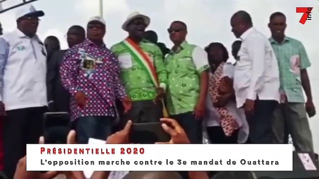 L'opposition marche contre le 3 e mandat de Ouattara