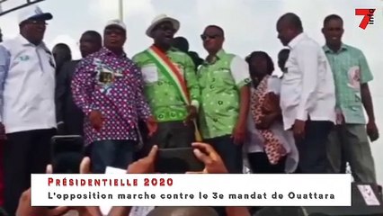 L'opposition marche contre le 3 e mandat de Ouattara