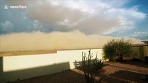 Dust storm sweeps across Arizona reducing visibility