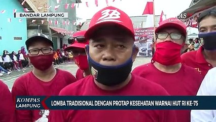 Скачать видео: Lomba Tradisional Dengan Protokol Kesehatan Warnai HUT RI Ke-75