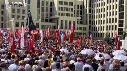 Pulso histórico en Bielorrusia al poder de Lukashenko
