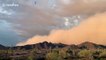 Terrifying dust storm towers over mountains in Arizona
