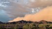 Terrifying dust storm towers over mountains in Arizona