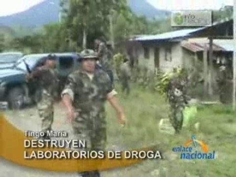 DESTRUYEN LABORATORIOS DE DROGA TINGO