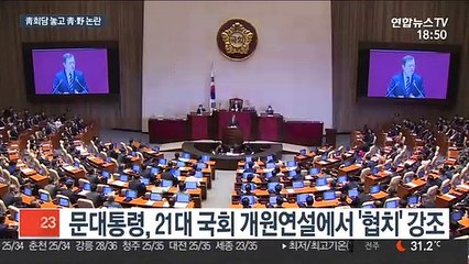 靑, 대통령-여야대표 회담 제안…통합 "제안 없었다"