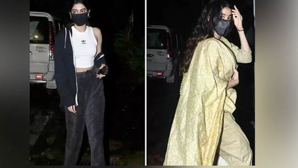 Arjun Kapoor के घर देर रात सज-धज के पहुंचीं Khushi और Janhvi Kapoor । Boldsky