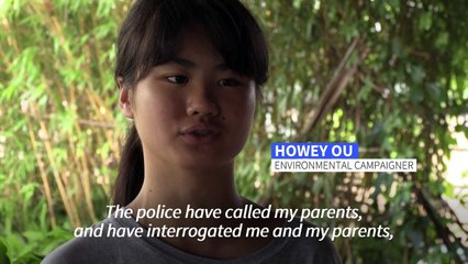 Chinese teenage climate warrior fights a lonely battle