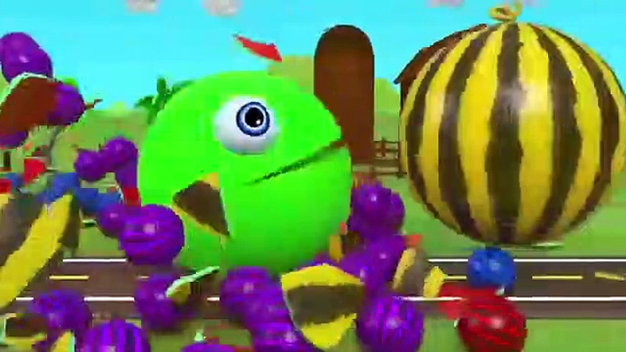 Learn Colors with PACMAN and Farm Watermelon Surprise Toys for Kids Children