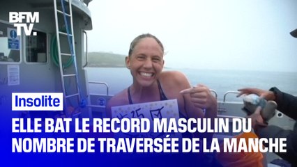Chloë McCardel devient la 2e femme à battre le record masculin du nombre de traversées de la Manche