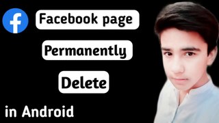 How to delete Facebook page in Android