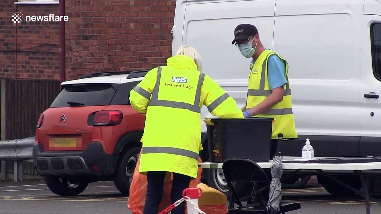 Pop-up test centre opens in English town after coronavirus pub scare