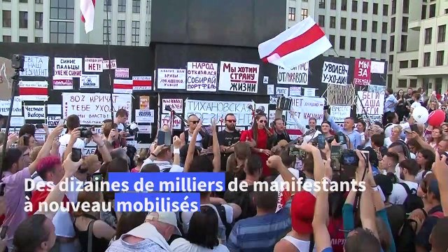 Immense défilé d'opposition à Minsk, Loukachenko refuse de partir
