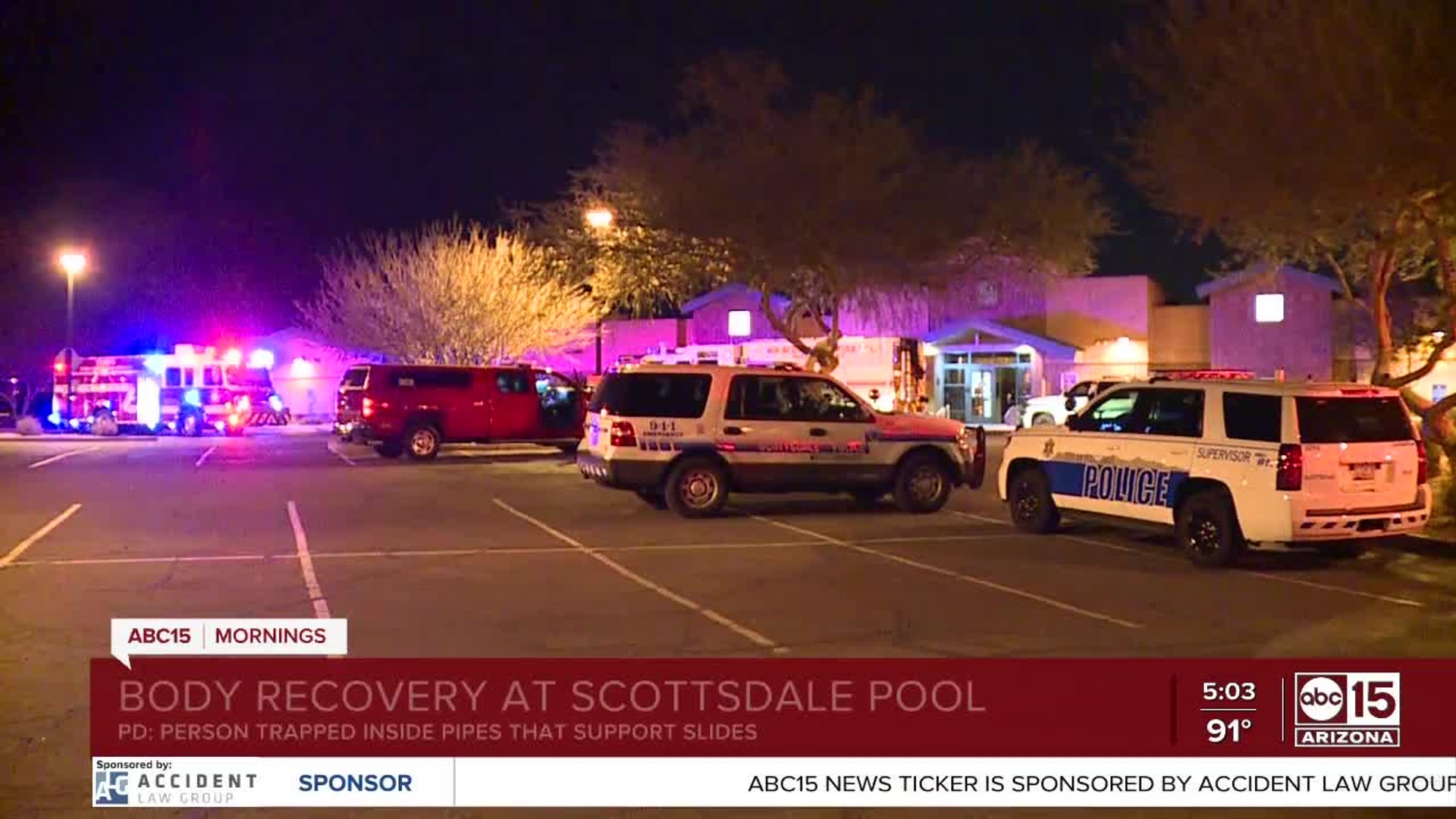 ⁣Person trapped at Scottsdale aquatic park