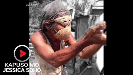 Kapuso Mo, Jessica Soho: 70-anyos na lolo, ginagamit na face mask at eye shield ang bao ng niyog!