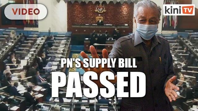 Government's supply bill passed, Dr M slams spending