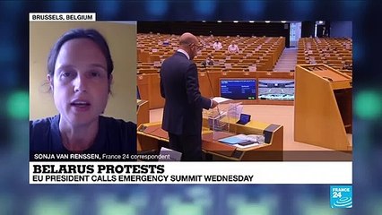 Belarus elections: EU president calls emergency summit