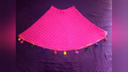 Learn to make Umbrella design Skirt - step by step cutting and stitching
