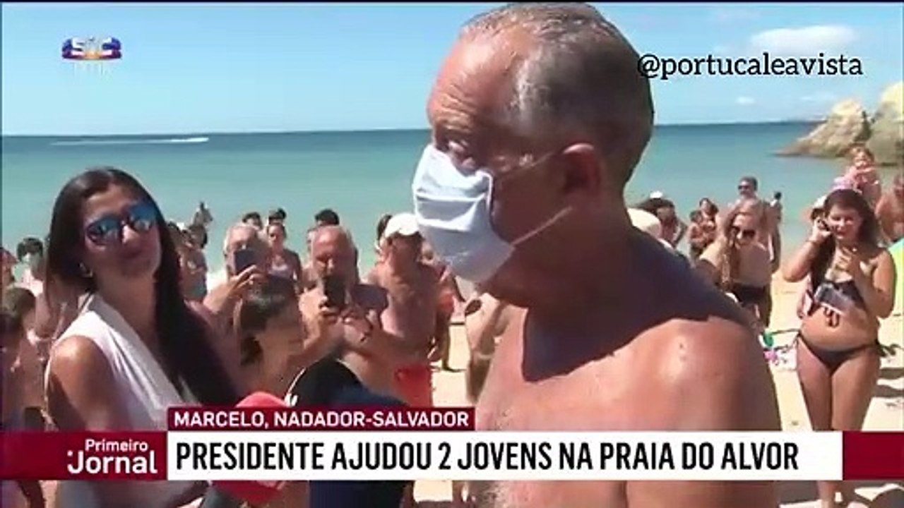 Le président portugais se jette à l’eau pour aider deux baigneuses tombées d’un canoë - VIDEO